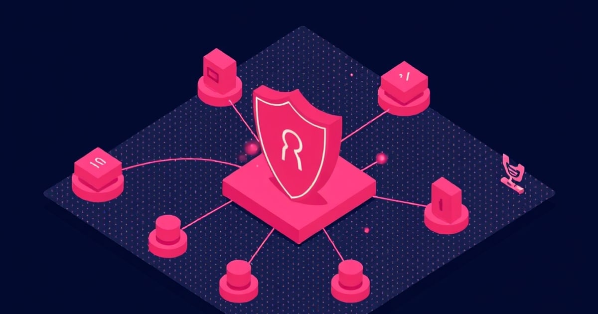 Isometric LLM application attack surface mapped against OWASP Top 10 and MITRE ATLAS threat taxonomy
